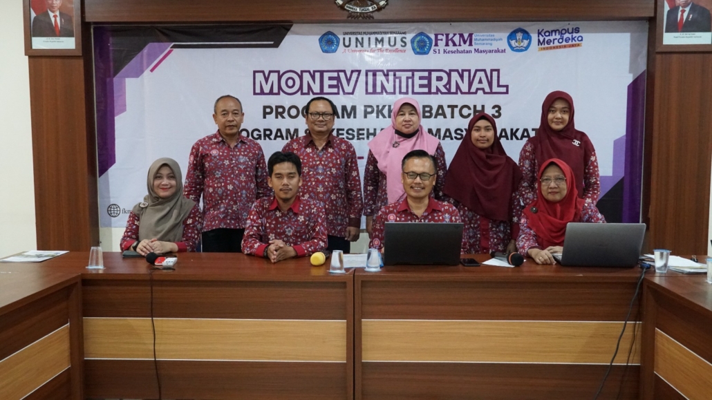 You are currently viewing FKM-Unimus menyelenggarakan Monev Internal Program PKKM Batch 3 Program Studi S1 Kesehatan Masyarakat